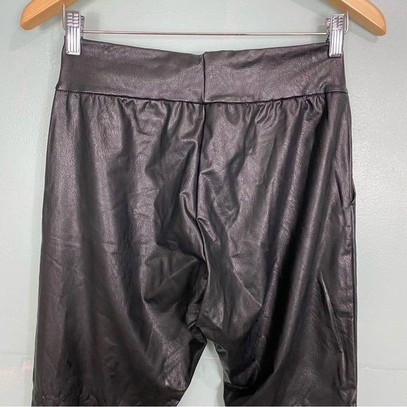 Commando Faux Leather Joggers Black Sz Small Solid - Picture 5 of 7